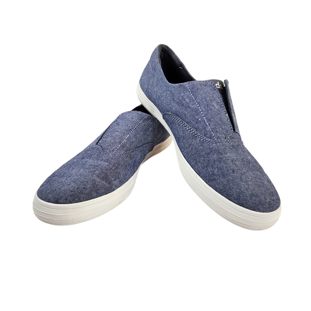 Keds Champion Womens 9M Denim Chambray‎ Slip On Sneakers Casual Comfort Shoes